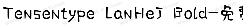 Tensentype LanHeJ Bold字体转换